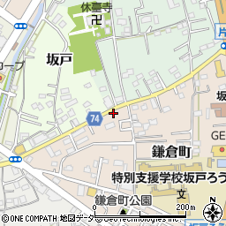 埼玉県坂戸市鎌倉町2-8周辺の地図