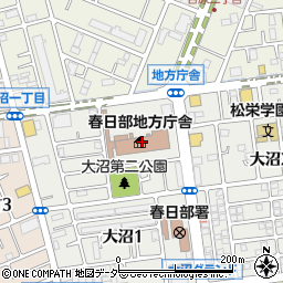 埼玉県春日部地方庁舎　春日部農林振興センター周辺の地図