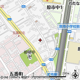 埼玉県上尾市原市734周辺の地図