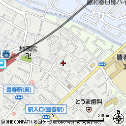 埼玉県春日部市上蛭田428周辺の地図
