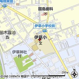 川島町立伊草小学校周辺の地図