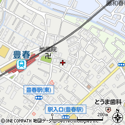 埼玉県春日部市上蛭田405周辺の地図