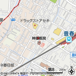 埼玉県春日部市上蛭田126周辺の地図