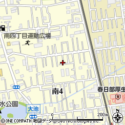 埼玉県春日部市南4丁目周辺の地図