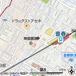 埼玉県春日部市上蛭田145周辺の地図