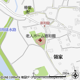 上尾市　養護老人ホーム恵和園周辺の地図