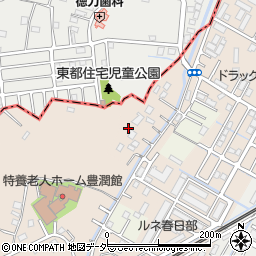 埼玉県春日部市道口蛭田90周辺の地図