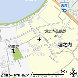 茨城県稲敷市堀之内周辺の地図