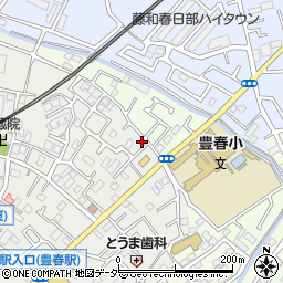 埼玉県春日部市上蛭田436周辺の地図
