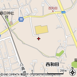 埼玉県入間郡越生町西和田周辺の地図
