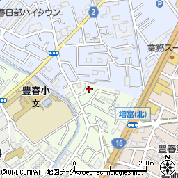 埼玉県春日部市増富744周辺の地図
