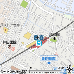 埼玉県春日部市上蛭田163周辺の地図