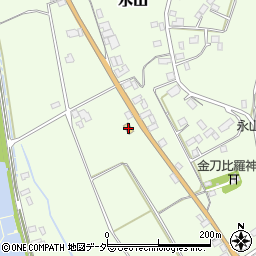 セブンイレブン潮来永山店周辺の地図