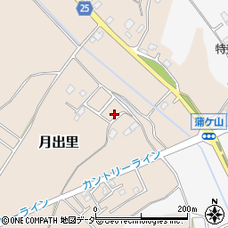 茨城県稲敷市月出里1187周辺の地図