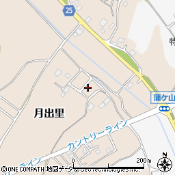 茨城県稲敷市月出里1187-8周辺の地図