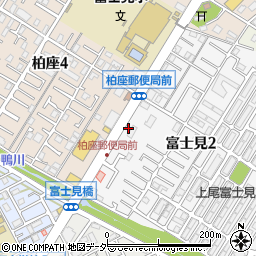 ファミリーマート上尾富士見二丁目店周辺の地図