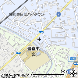 埼玉県春日部市南中曽根422周辺の地図