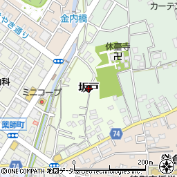 埼玉県坂戸市坂戸周辺の地図
