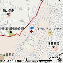 埼玉県春日部市道口蛭田158周辺の地図