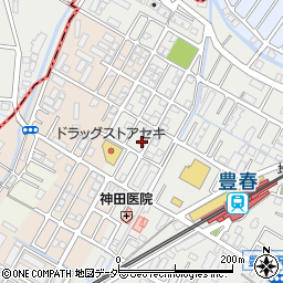 埼玉県春日部市上蛭田151周辺の地図