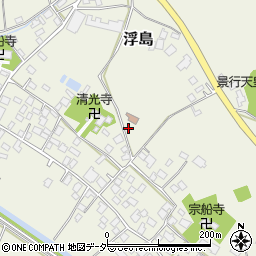 茨城県稲敷市浮島周辺の地図