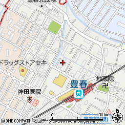 埼玉県春日部市上蛭田220周辺の地図