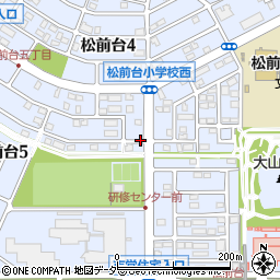 茨城県守谷市松前台周辺の地図