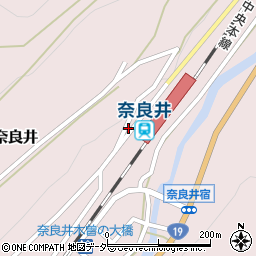 松本家具工芸協同組合　木曽工場周辺の地図