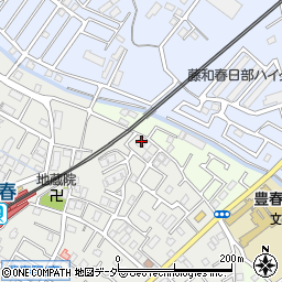 埼玉県春日部市上蛭田421周辺の地図