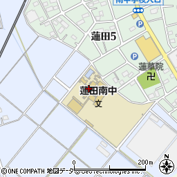 蓮田市立蓮田南中学校周辺の地図