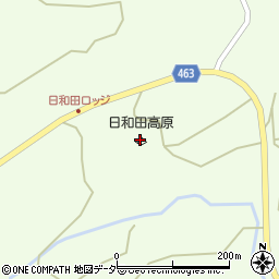 日和田高原ロッジ・キャンプ場周辺の地図