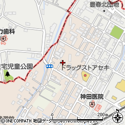 埼玉県春日部市道口蛭田185周辺の地図