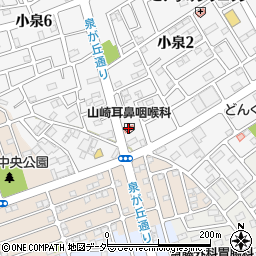 山崎耳鼻咽喉科医院周辺の地図