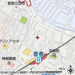 埼玉県春日部市上蛭田223周辺の地図