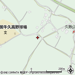 茨城県牛久市久野町1245周辺の地図