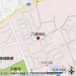 八阪神社周辺の地図