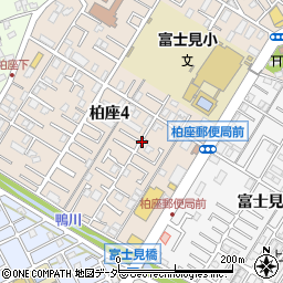 永倉邸_柏座akippa駐車場周辺の地図
