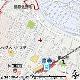 埼玉県春日部市上蛭田215周辺の地図