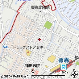 埼玉県春日部市上蛭田167周辺の地図