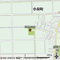 與呉神社周辺の地図