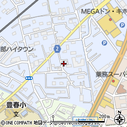 埼玉県春日部市南中曽根687周辺の地図