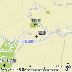 埼玉県入間郡越生町麦原周辺の地図