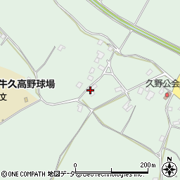 茨城県牛久市久野町1247周辺の地図