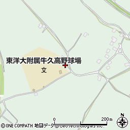 茨城県牛久市久野町1592周辺の地図