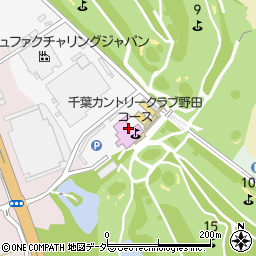 千葉カントリークラブ野田コース周辺の地図