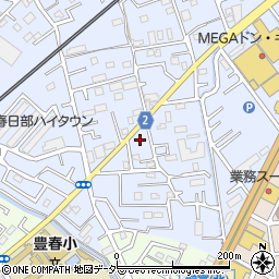 埼玉県春日部市南中曽根646周辺の地図