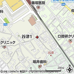 小川邸_谷津akippa駐車場周辺の地図