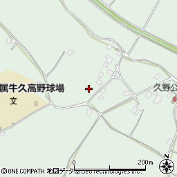 茨城県牛久市久野町1240周辺の地図