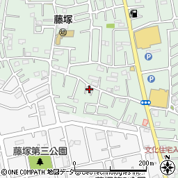 埼玉県春日部市藤塚1100周辺の地図