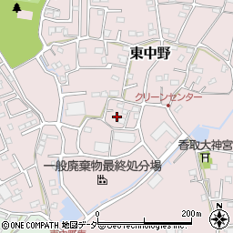 埼玉県春日部市東中野832周辺の地図